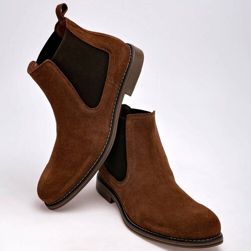 BOTIN GAMUZA de Christian gallery Para Hombre Amarillo 3254 T7