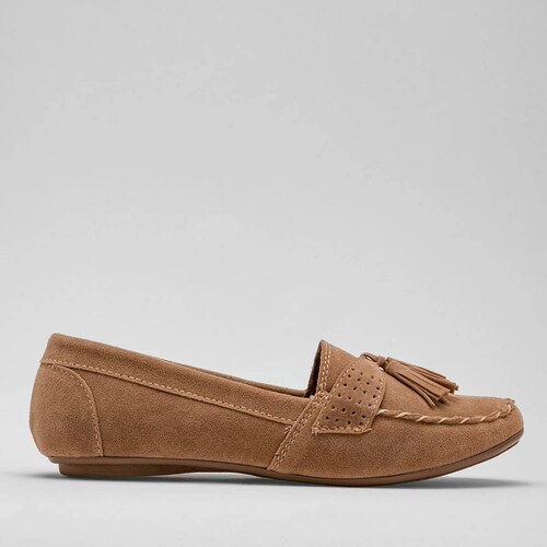 MOCASIN GAMUZA de Rumores Para Mujer Beige 10203 T7