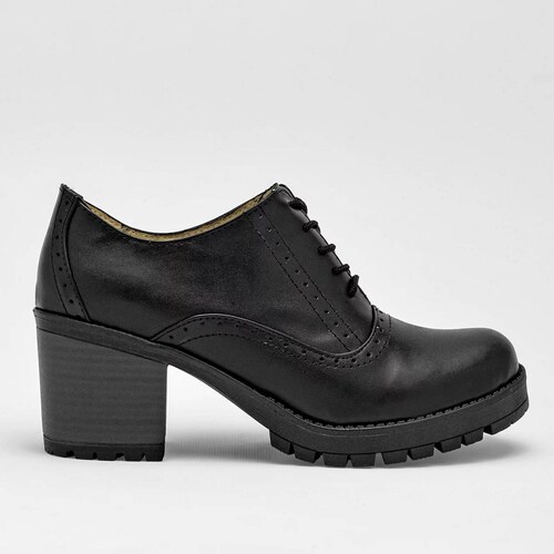 TACON CERRADO CON AGUJETA de Catalina Para Mujer Negro 6012 T7