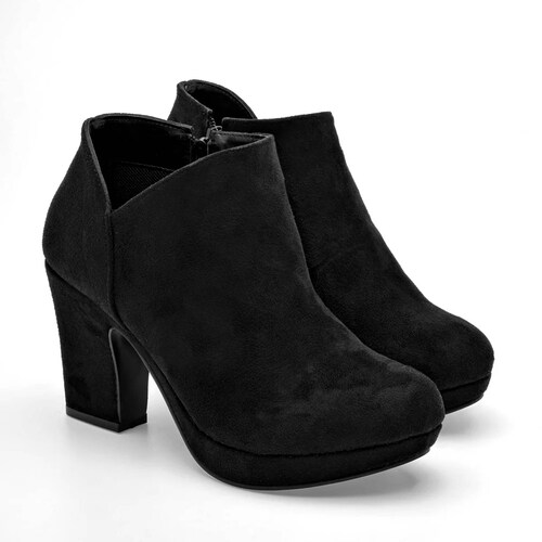 TACON CERRADO GAMUZA de Dcristian Para Mujer Negro 3006 T7