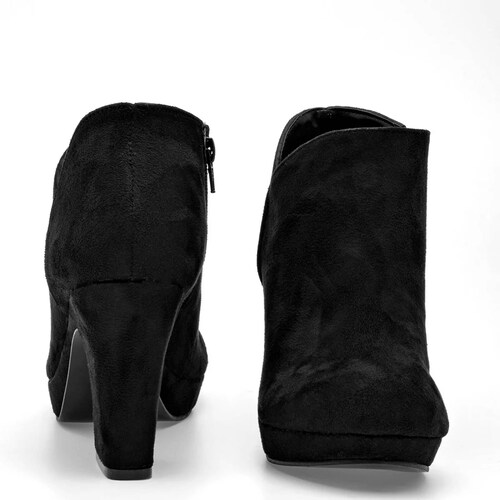 TACON CERRADO GAMUZA de Dcristian Para Mujer Negro 3006 T7
