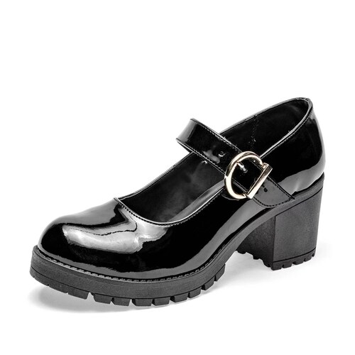 TACON CERRADO CON HEBILLA de Lady one Para Mujer Negro DZ578 T7