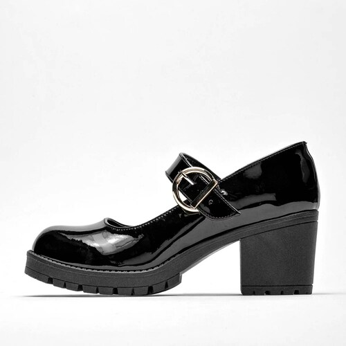 TACON CERRADO CON HEBILLA de Lady one Para Mujer Negro DZ578 T7