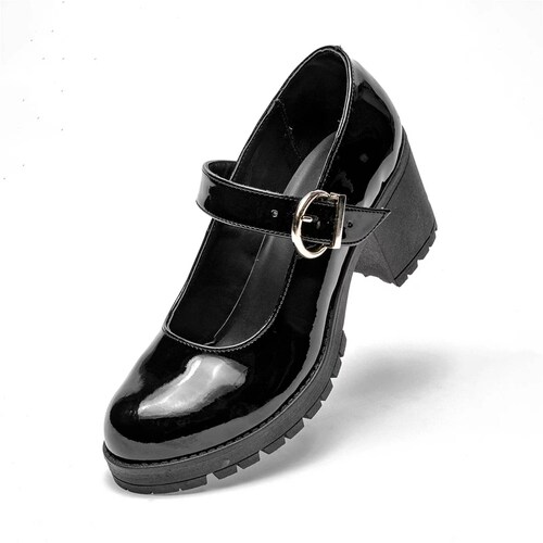 TACON CERRADO CON HEBILLA de Lady one Para Mujer Negro DZ578 T7
