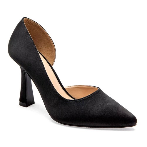 ZAPATILLA DE PUNTA CON TACON PIRAMIDE de Lady paulina Para Mujer Negro 32201 T7