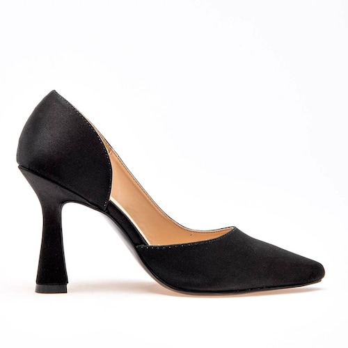 ZAPATILLA DE PUNTA CON TACON PIRAMIDE de Lady paulina Para Mujer Negro 32201 T7