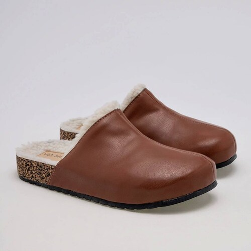 PANTUFLA SUECA de Via moda Para Mujer Cafe PEYTON T7