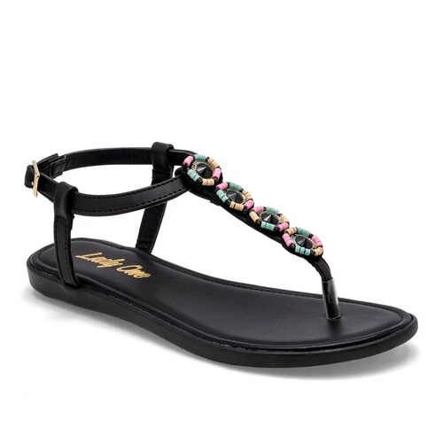 SANDALIA PATA DE GALLO  de Lady one Para Mujer Negro NY2532 T7