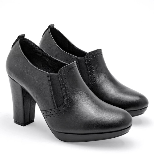 TACON CERRADO de Principessa Para Mujer Negro 1607 T7