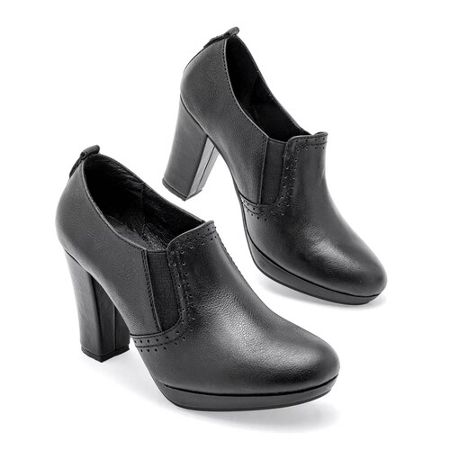 TACON CERRADO de Principessa Para Mujer Negro 1607 T7