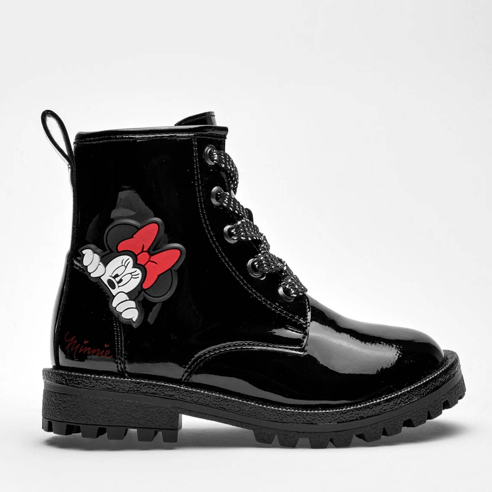 BOTA CHAROL MINNIE MOUSE de Licencias tropicana Para Niña Negro