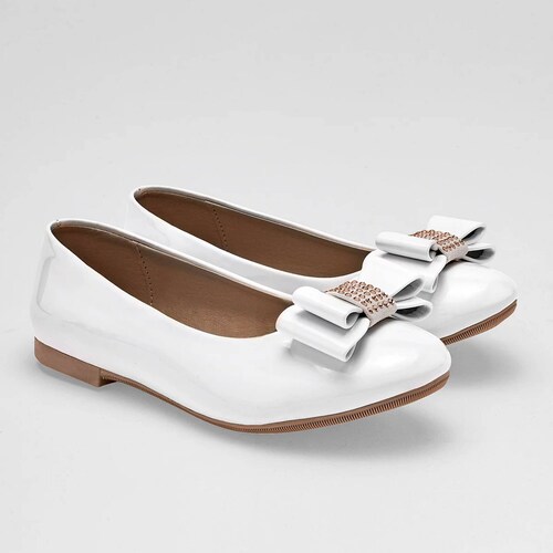 FLATS CON MOÑO de Been class Para Niña Blanco 17365 T7