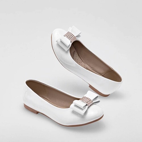 FLATS CON MOÑO de Been class Para Niña Blanco 17365 T7