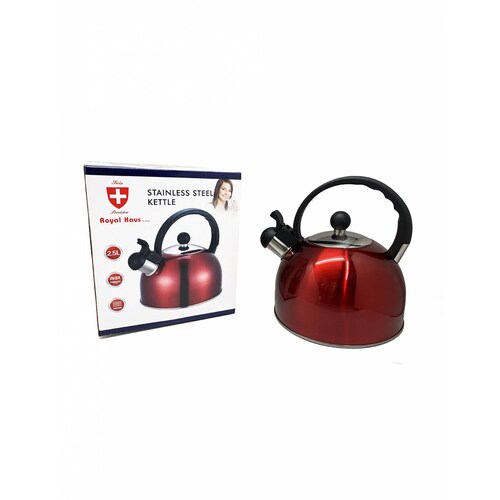 Tetera Silbadora Acero Inoxidable 2.5 Lt Cocina Royal Haus