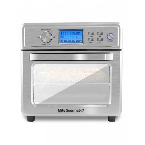 Horno/freidora De Aire 21 L Digital Programable Elite EAF-8190DB Acero