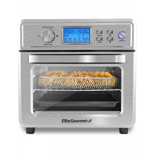 Horno/freidora De Aire 21 L Digital Programable Elite EAF-8190DB Acero