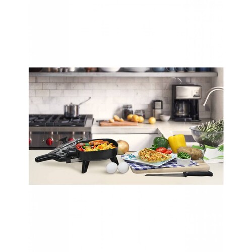 Mini Sartén Eléctrico Elite EFS-400 Negro Tecnología Cocina Fácil.