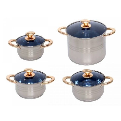 Batería Anabella Royal Haus De Cocina Acero Inoxidable 12 Pz.