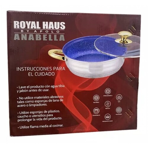 Batería Anabella Royal Haus De Cocina Acero Inoxidable 12 Pz.