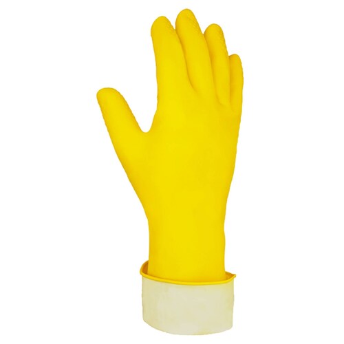 Vitex Guante látex doble capa Clásico limpia todo amarillo