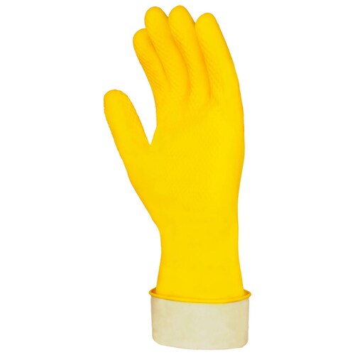 Vitex Guante látex doble capa Clásico limpia todo amarillo