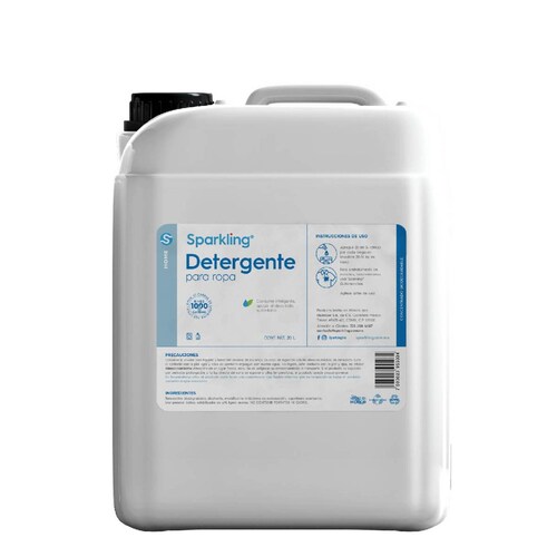 Sparkling Detergente para Ropa 20 litros.