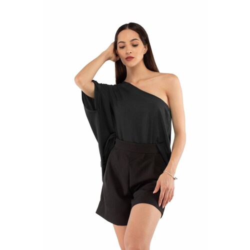 Blusa corte asimétrico de un hombro, AMAD para dama 