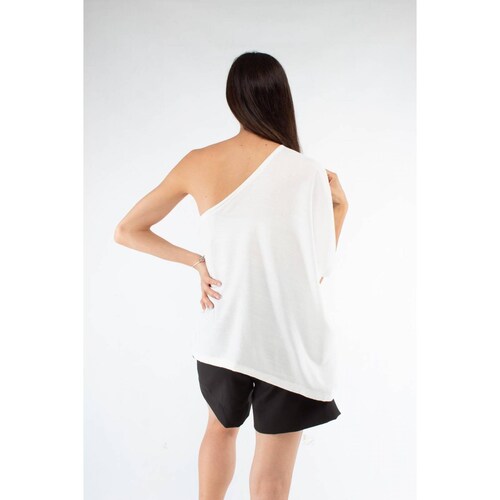 Blusa corte asimétrico de un hombro, AMAD para dama 
