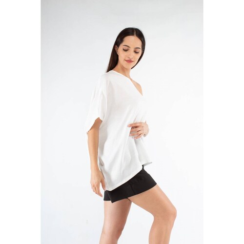 Blusa corte asimétrico de un hombro, AMAD para dama 