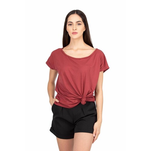 Playera holgada hombro caído AMAD para dama 