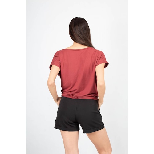 Playera holgada hombro caído AMAD para dama 