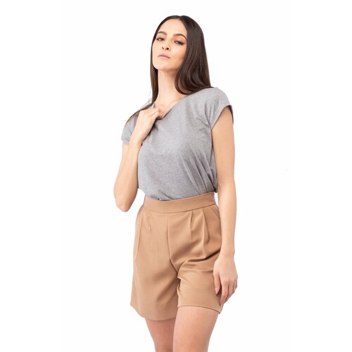 Short cintura alta con bolsas AMAD para dama 