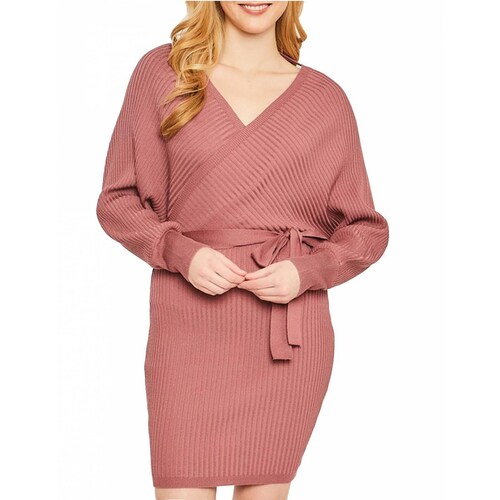 Vestido tejido manga amplia AMAD para mujer 