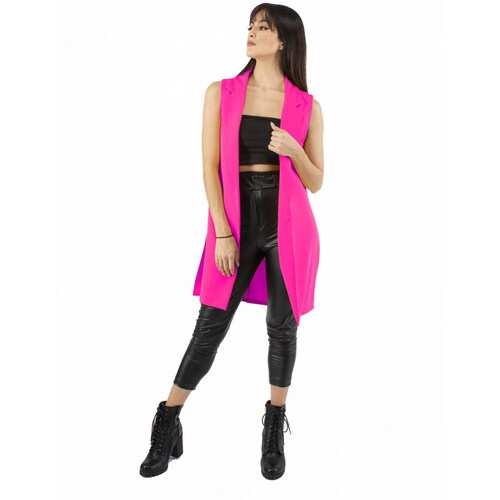 Maxi chaleco con aberturas AMAD para mujer 