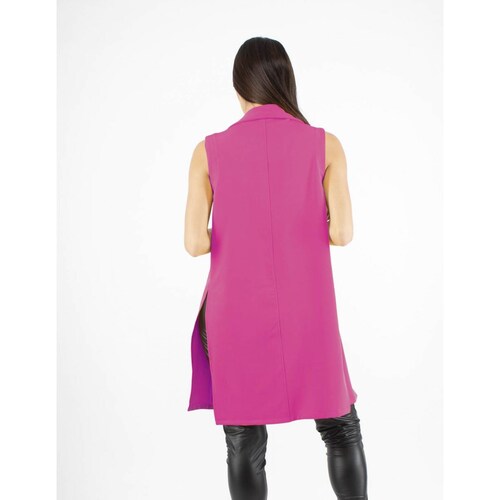 Maxi chaleco con aberturas AMAD para mujer 