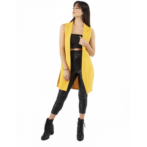 Maxi chaleco con aberturas AMAD para mujer 