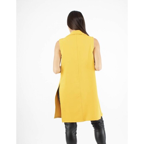 Maxi chaleco con aberturas AMAD para mujer 