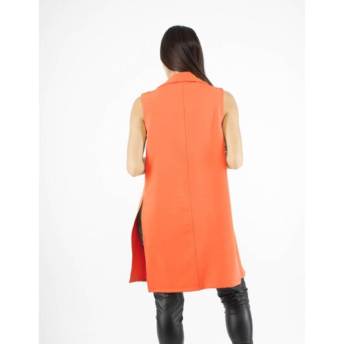 Maxi chaleco con aberturas AMAD para mujer 