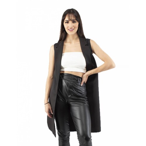 Maxi chaleco con aberturas AMAD para mujer 