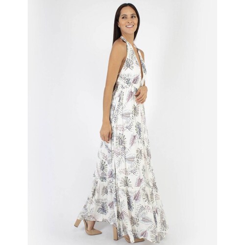 Maxi vestido halter espalda descubierta 