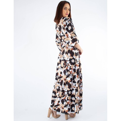 Maxi vestido túnica floral 