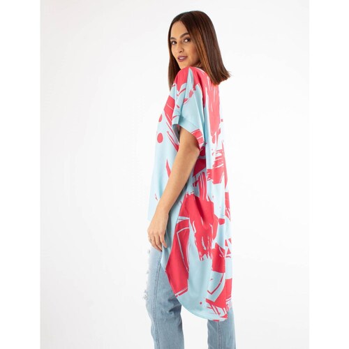 Blusa kaftan largo asimétrico 