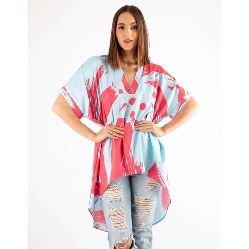Blusa kaftan largo asimétrico 