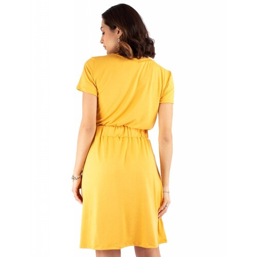 Vestido relajado con elástico en la cintura 