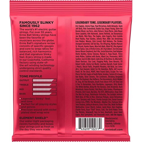 Cuerdas Ernie Ball para guitarra electrica Niquel 11-52