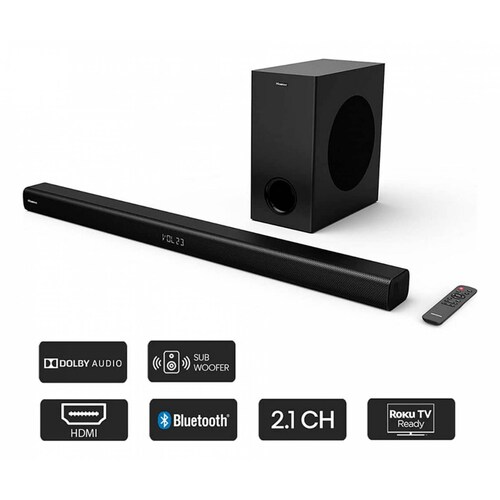 Hisense Barra de Sonido HS218 Bluetooth Auxiliar HDMI USB