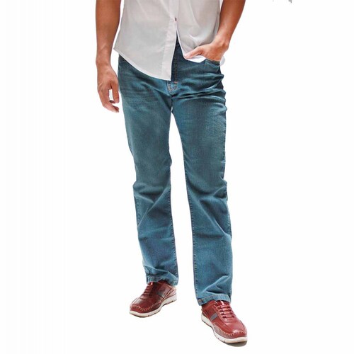 Pantalón Recto Azul claro De Mezclilla Strech Take It Jeans Para Hombre  PN1032