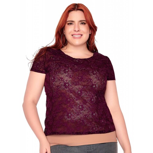 Blusa de encaje Ilusión 43401 
