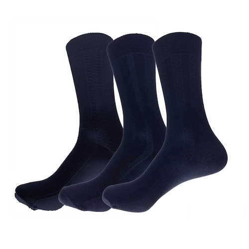 Pack con 6 Pares de Calcetines Escolar Juvenil Delgados para Hombre Gran Galeón Color Gris Oxford Diseños Talla 14-18 años