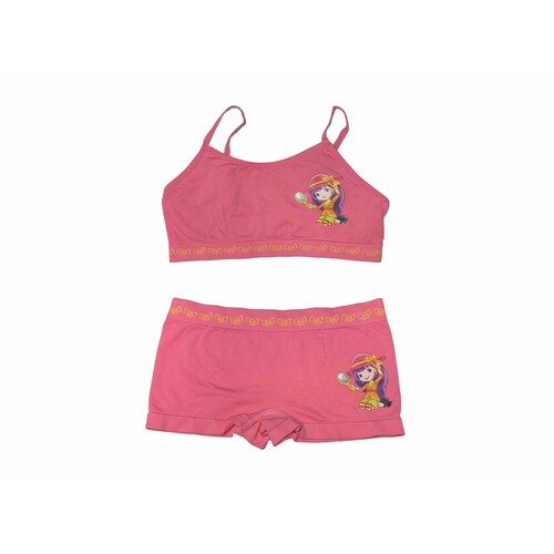 Paquete 6 Coordinados  Niña Con Divertidos Diseños Set Boxer y Top Oh My Girl Años Pack Incluye 6 Dif Colores